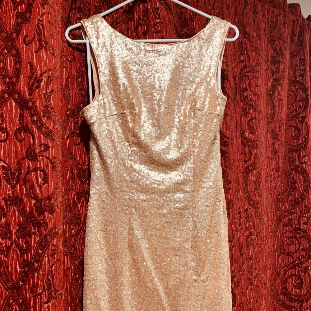 Rose Gold Sequin Dress